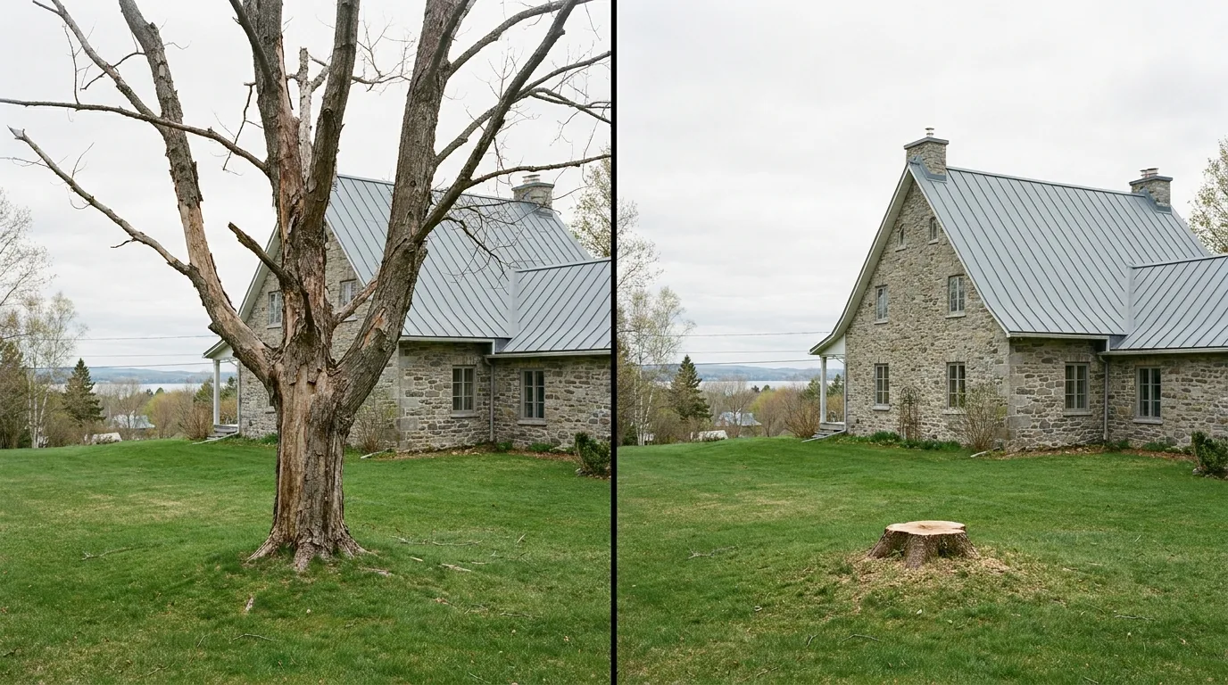 Abattage d'arbre · Québec