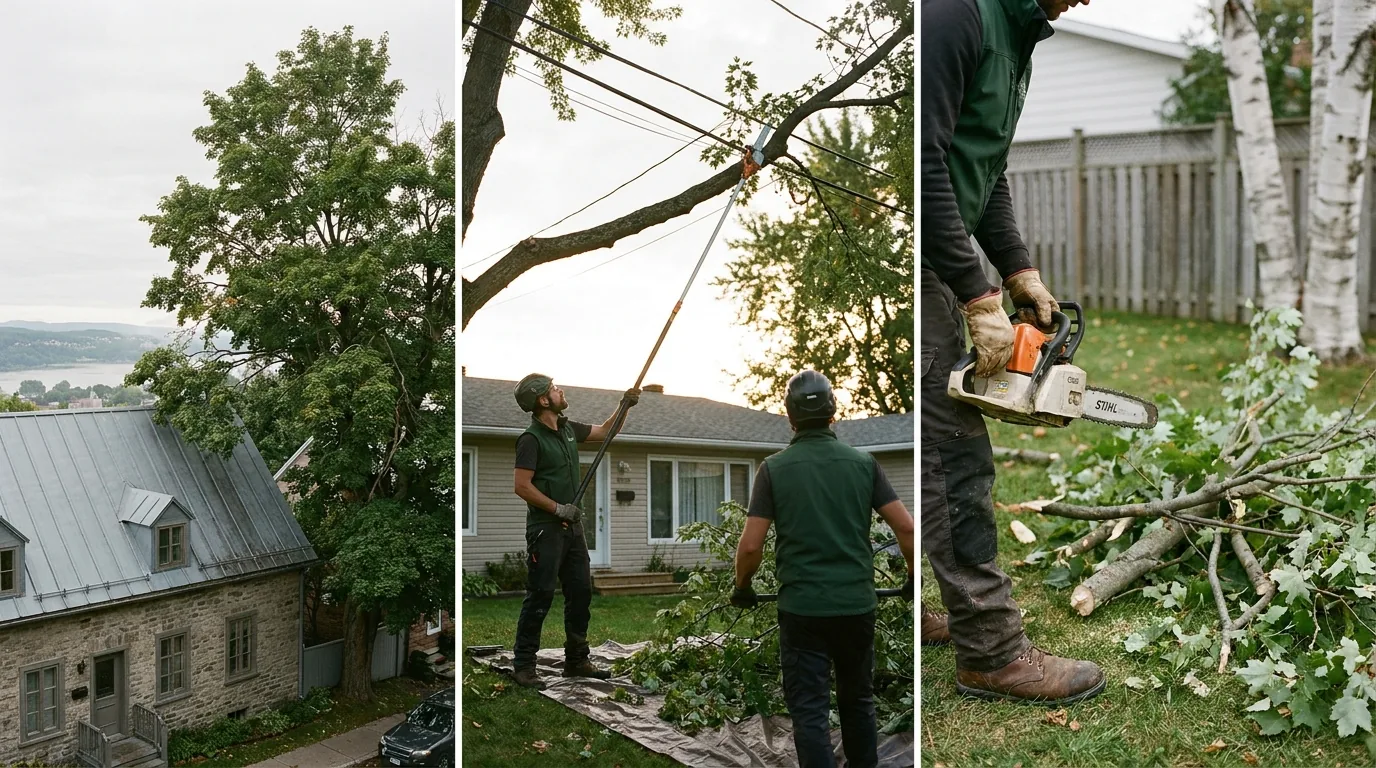 Arbre du voisin trop haut ou dangereux : que faire légalement au Québec ? (Québec)