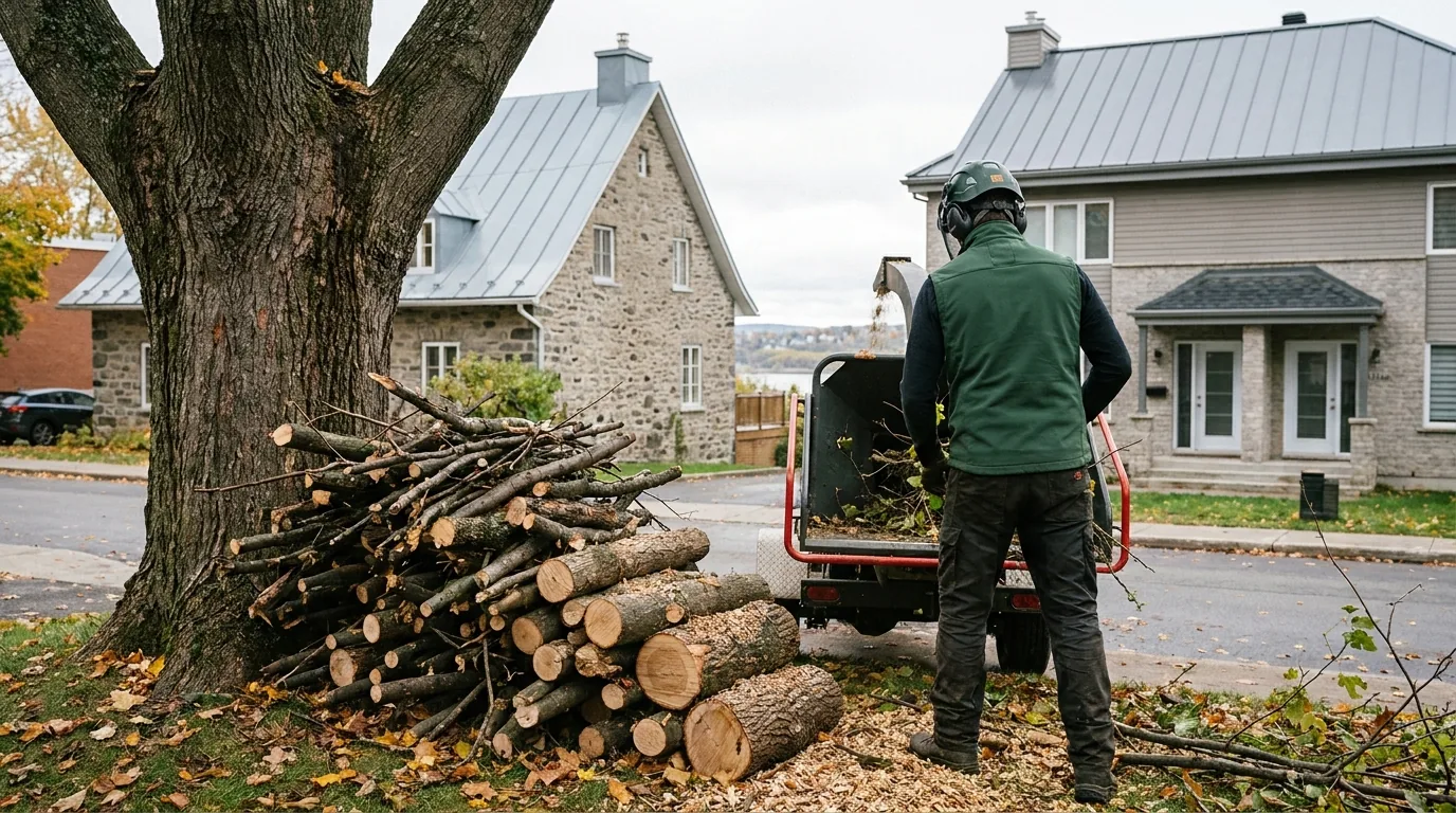 Que faire des branches et du bois après un émondage ? (Québec)